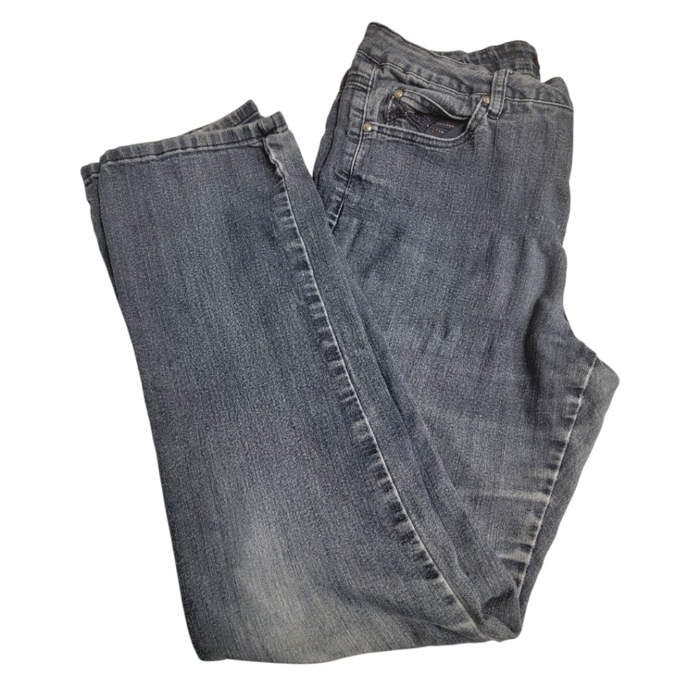 Women's Blue Jeans SIMON CHANG Denim size 12